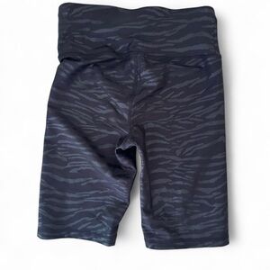 DKNY Black Zebra Print Bike Shorts